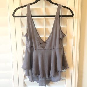 Free People Flowy Vneck Cami
